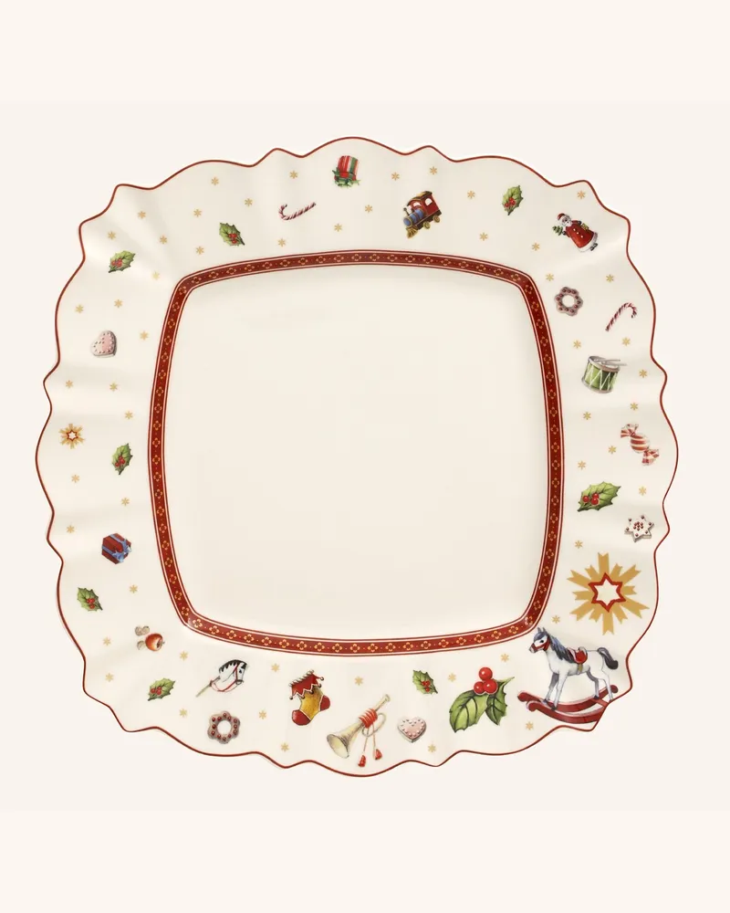 Villeroy & Boch Speiseteller, Quadratisch Toy's Delight rot Rot