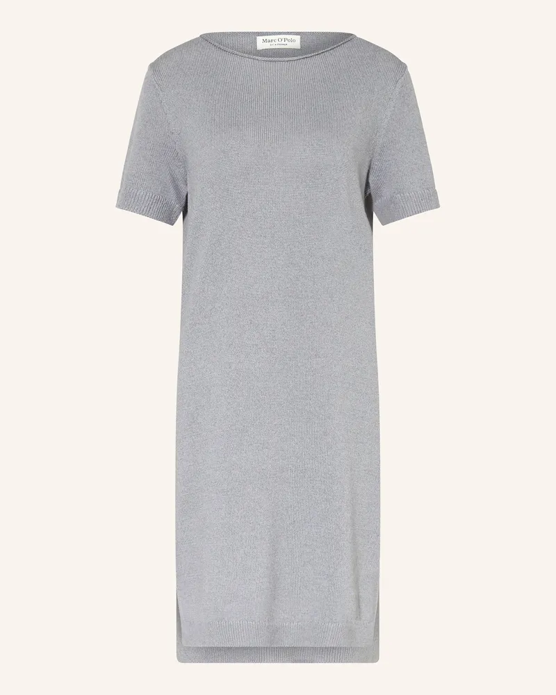 Marc O'Polo Strickkleid mit Leinen Grau