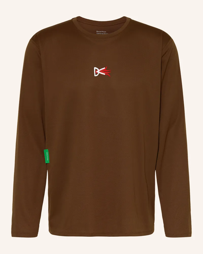 District Vision Laufshirt braun Braun