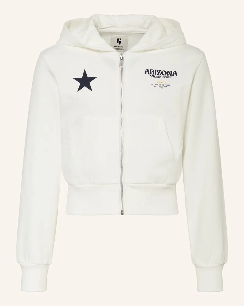 Garcia Jeanswear Sweatjacke Weiss