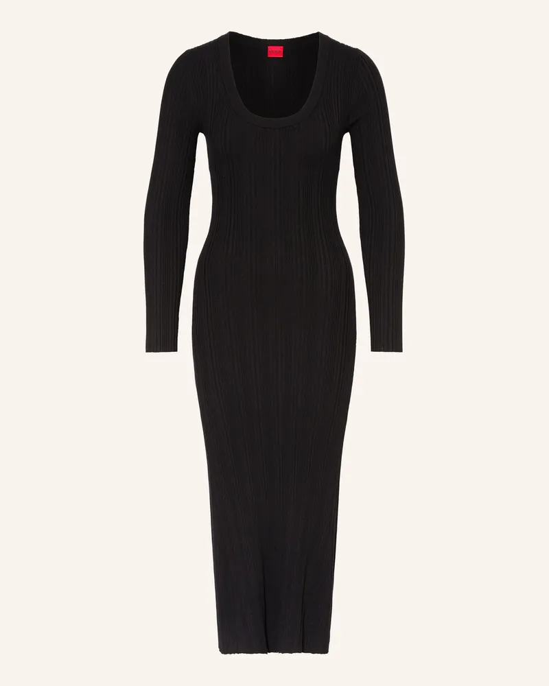 HUGO BOSS Strickkleid SARPHETA Schwarz