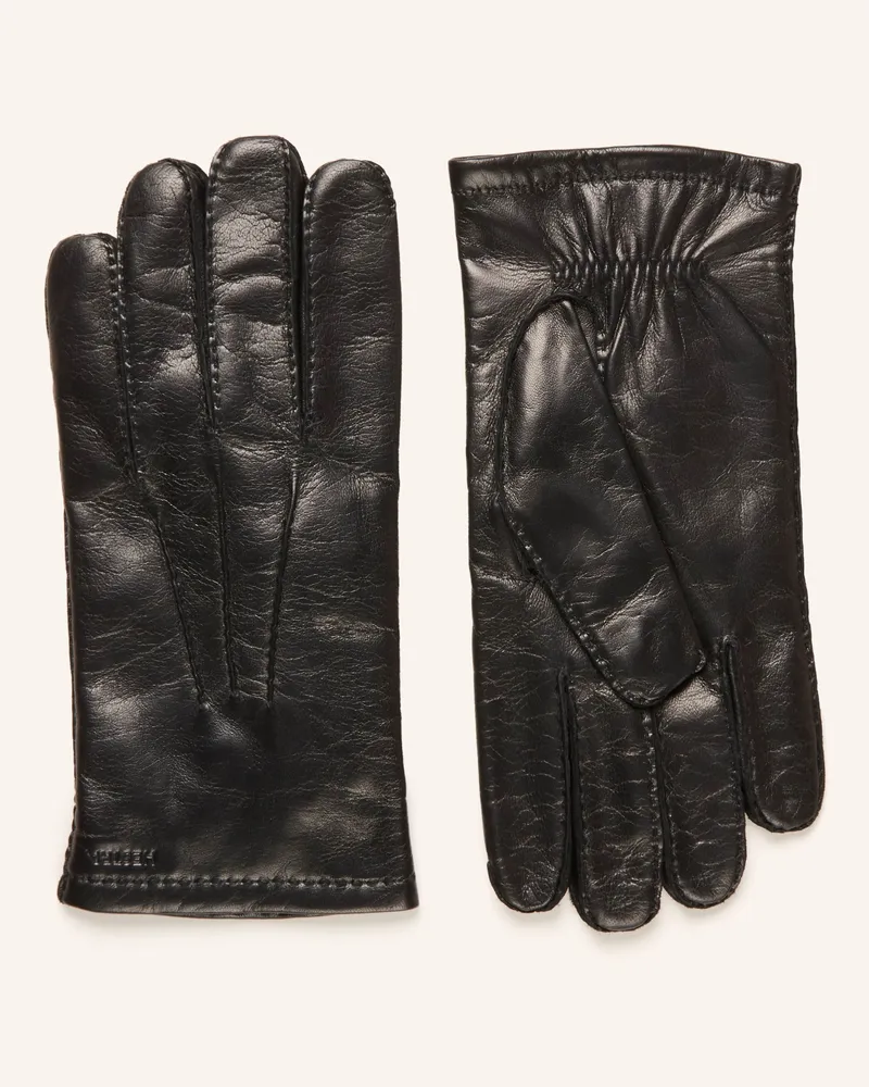 Hestra Lederhandschuhe Edward schwarz Schwarz