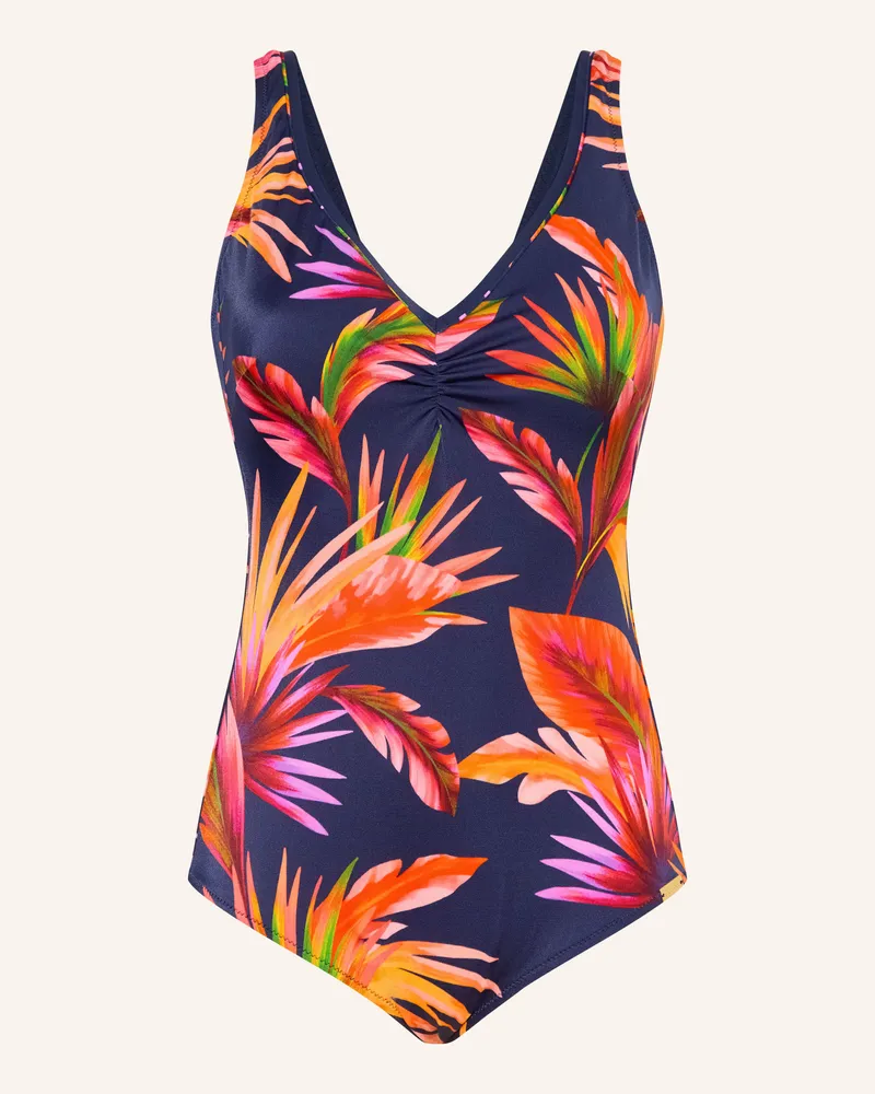 Charmline Badeanzug Tropic Voyage Mit Shaping-Effekt rot Dunkelblau