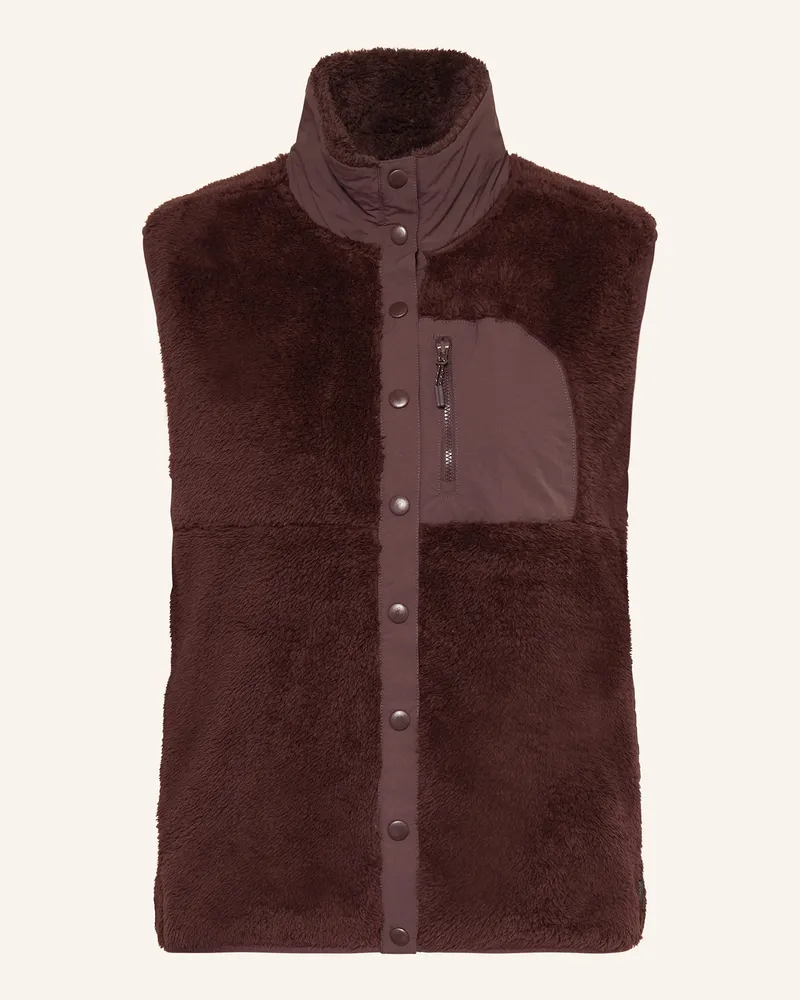 me°ru' Fleeceweste Nunavut grau Dunkellila