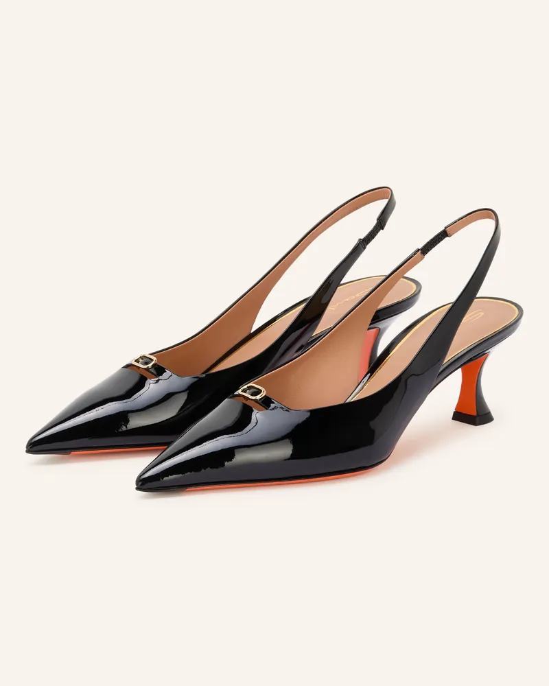 Santoni Slingpumps Sabine schwarz Schwarz