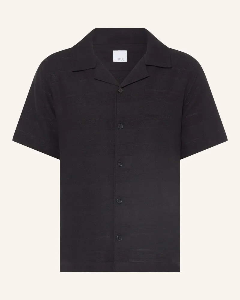 paul Resorthemd Comfort Fit schwarz Schwarz