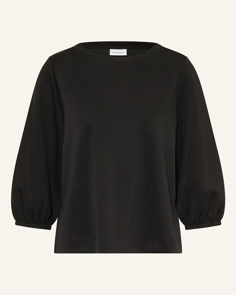 COMMA Sweatshirt mit 3/4-Arm Schwarz