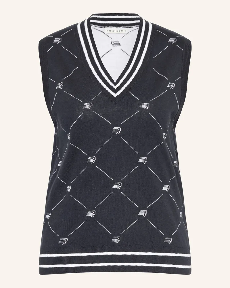 Röhnisch Pullunder R LOGO Dunkelblau