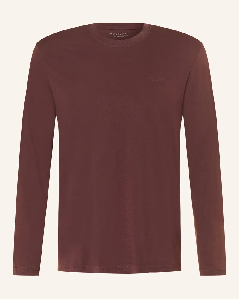 Marc O'Polo Schlafshirt rot Braun