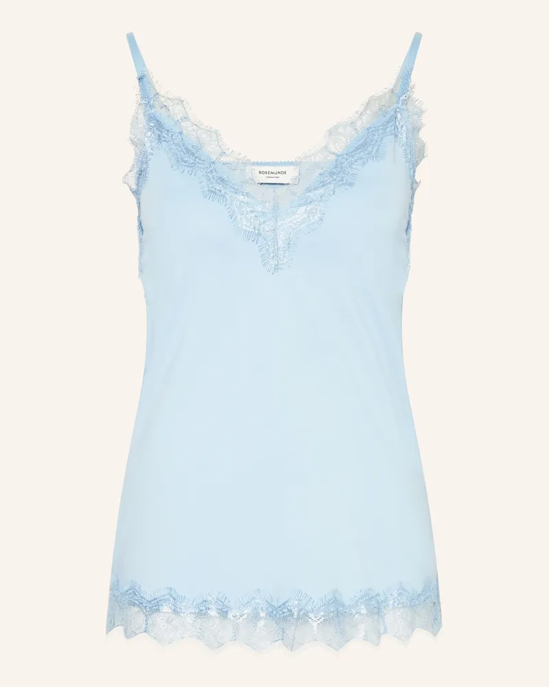 Rosemunde Top BILLIE mit Spitze Blau