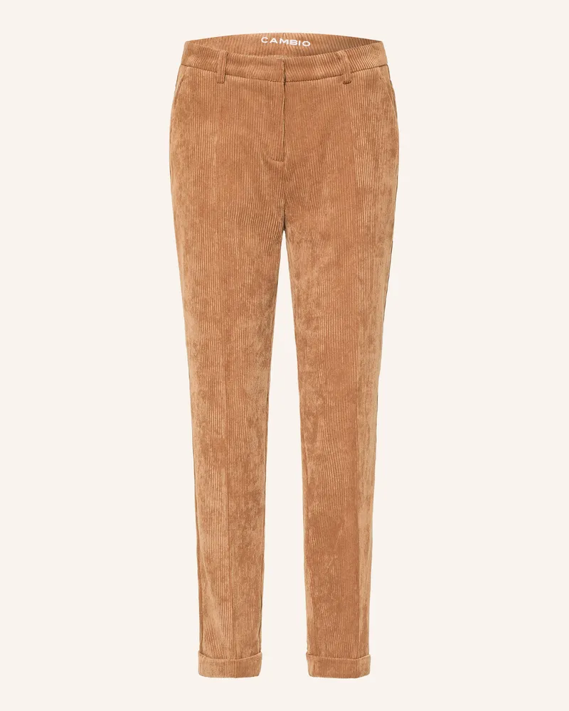 Cambio Cordhose Krystal braun Cognac