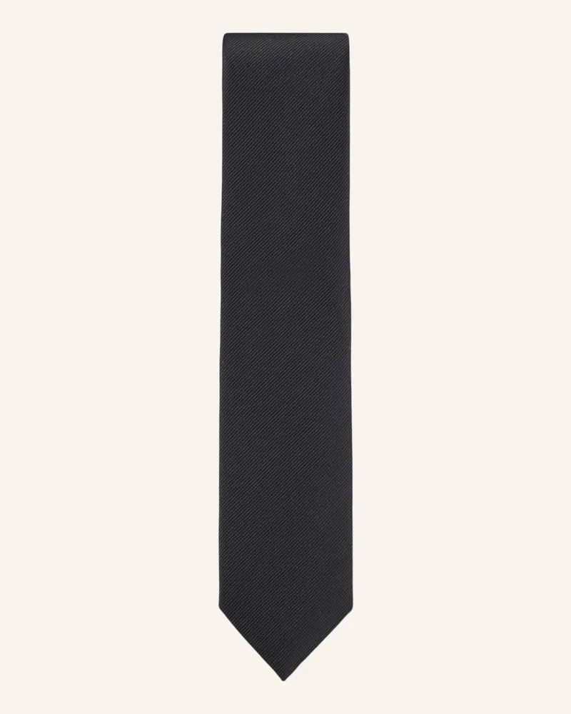 HUGO BOSS Tie Tie Cm 6 Metal Det. schwarz Schwarz