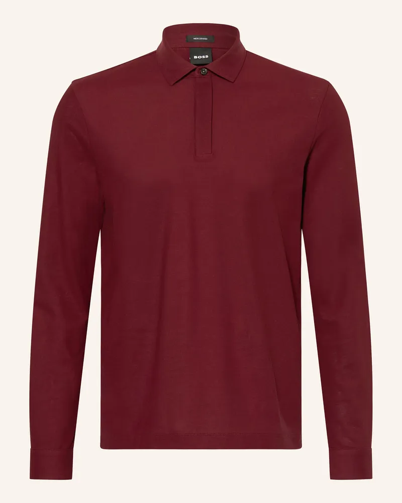 HUGO BOSS Jersey-Poloshirt PERSON Dunkelrot