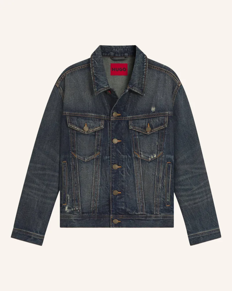 HUGO BOSS Casual Jacke HUGO 095 Regular Fit Blau