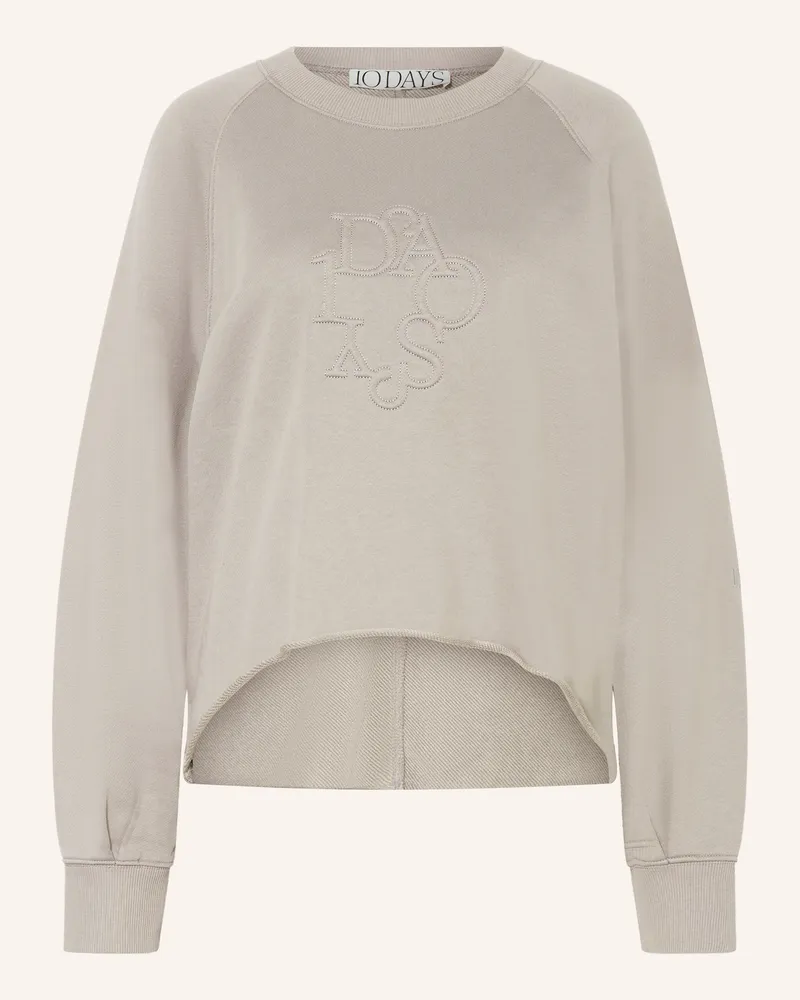 10Days Sweatshirt grau Hellgrün
