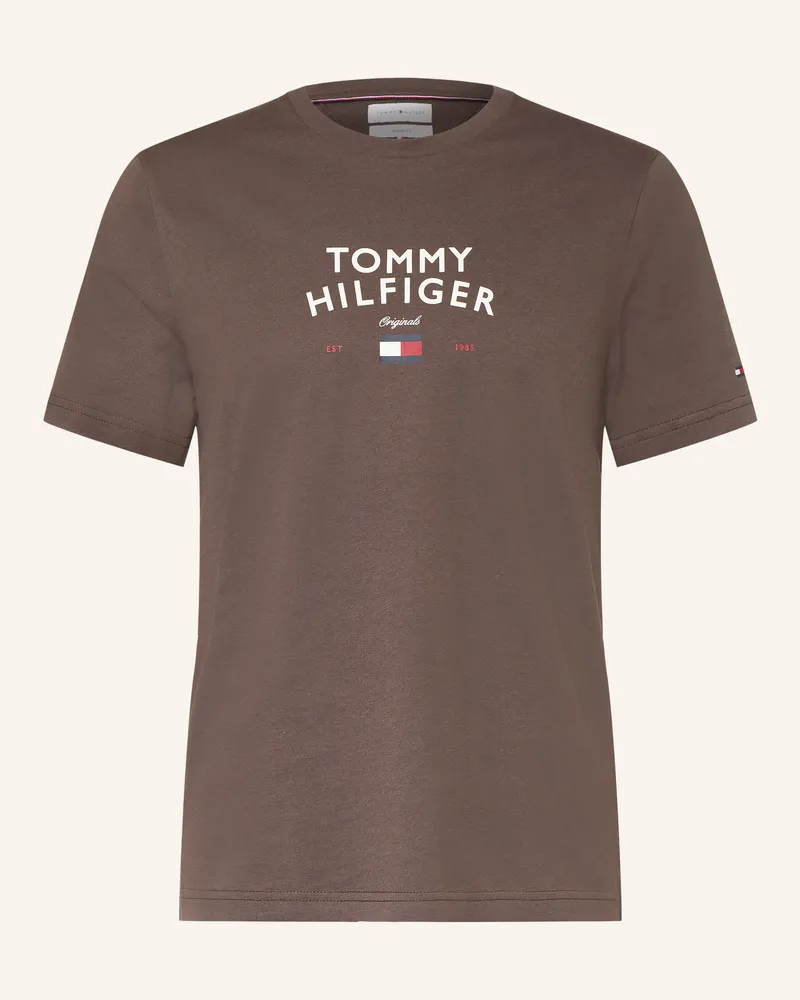 Tommy Hilfiger T-Shirt braun Dunkelbraun