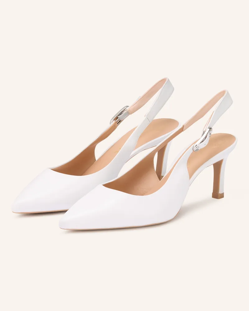 Unisa Slingpumps Lanz weiss Weiss