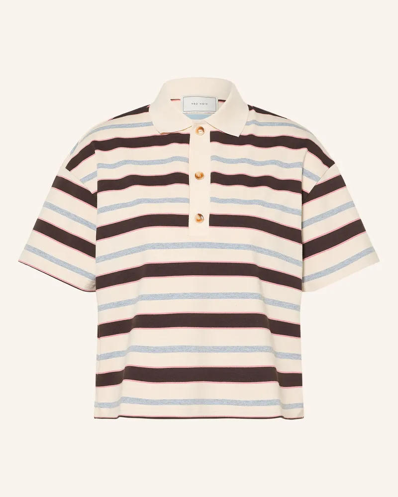Neo Noir Jersey-Poloshirt Vennera weiss Creme