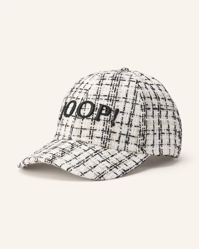 JOOP! Cap Aitana Mit Glitzergarn grau Weiss
