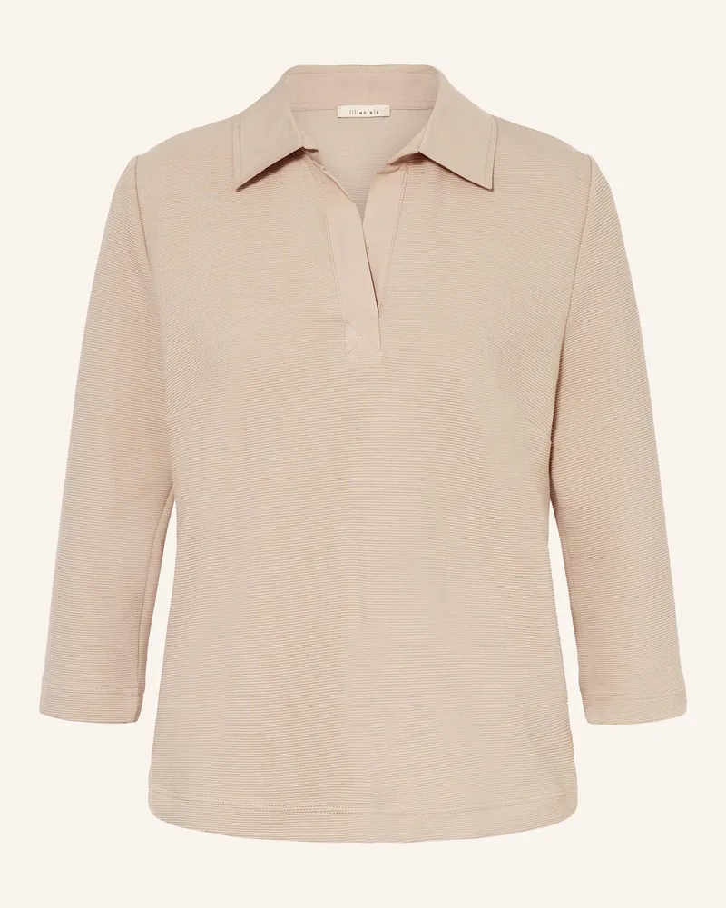 lilienfels Shirt mit 3/4-Arm Hellbraun