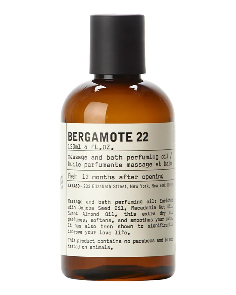 Le Labo Bergamotte 22 Massage & Bath Perfuming Oil 120 ml 