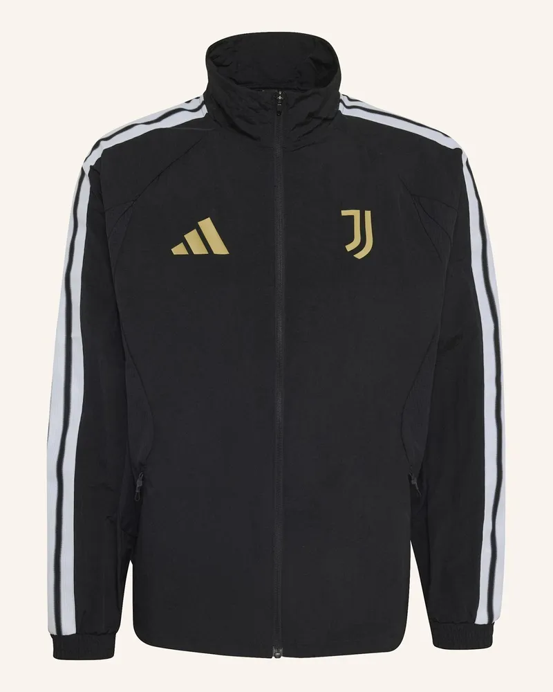 adidas Juventus Turin Anthem Heimjacke schwarz Schwarz