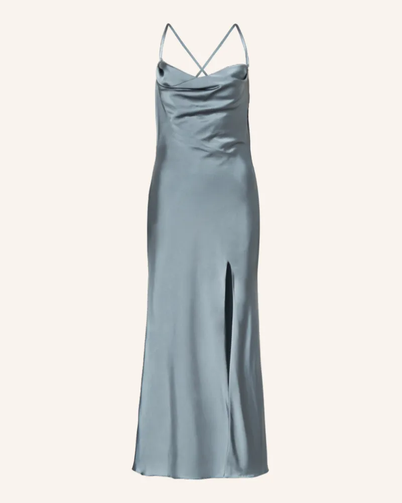 Unique Cocktailkleid Blaugrau