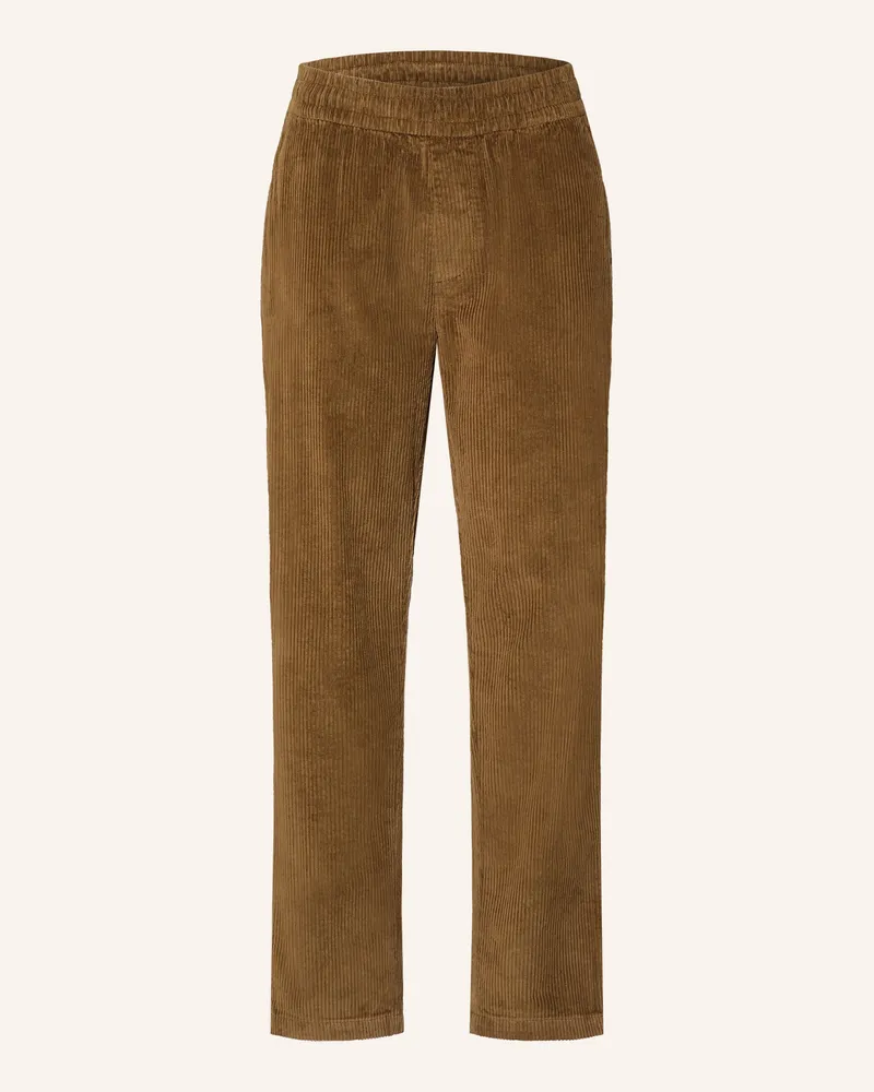 Nowadays Cordhose Im Jogging-Stil Regular Fit braun Dunkelbraun