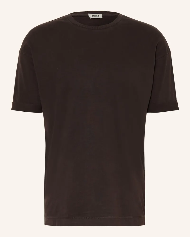 Drykorn T-Shirt Thilo braun Dunkelgrau