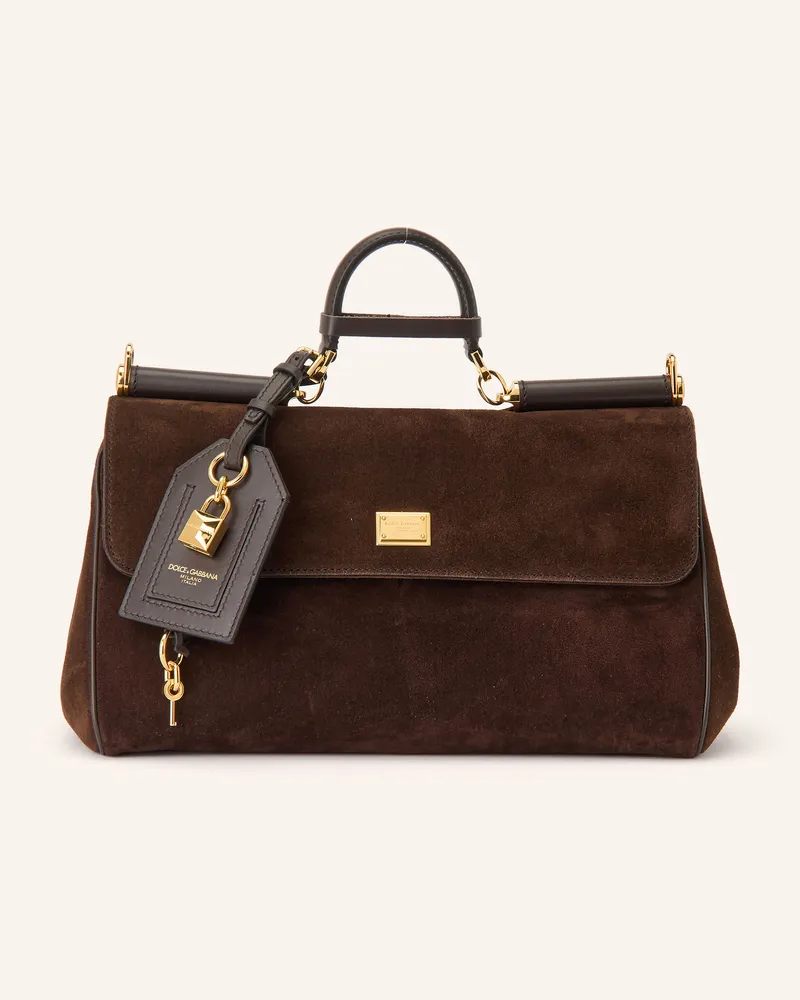 Dolce & Gabbana Handtasche My Sicily Medium braun Dunkelbraun