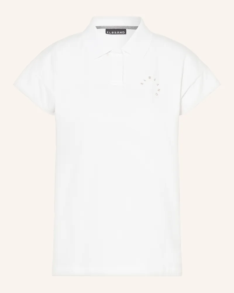 ELBSAND Piqué-Poloshirt Ecru
