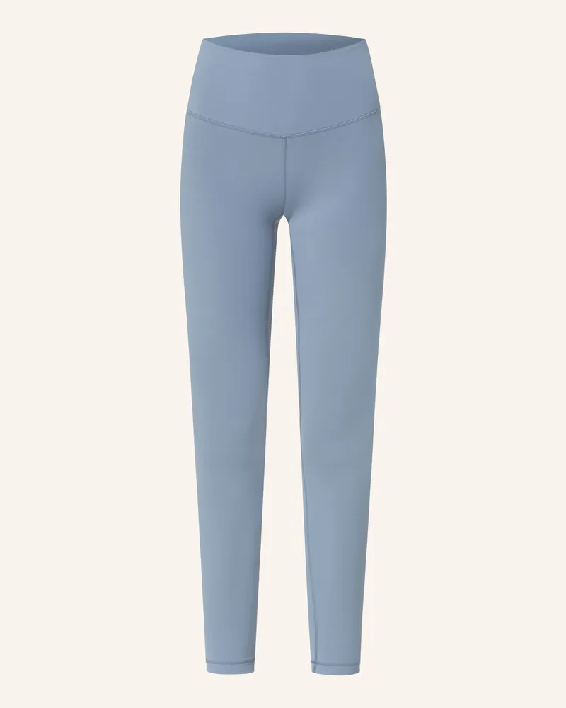 LULULEMON Tights WUNDER TRAIN HR 28IN Blaugrau
