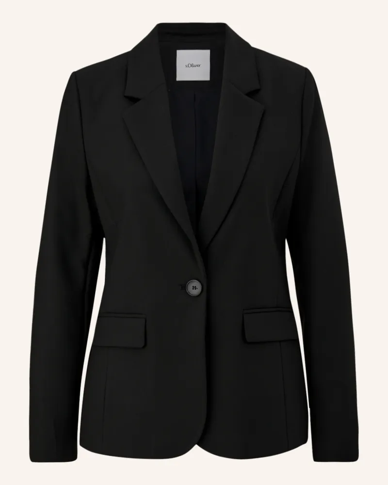 S.Oliver Blazer schwarz Schwarz