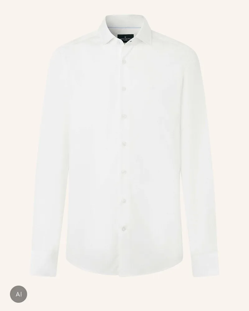 Hackett Freizeithemd City Solid Eoe weiss Weiss