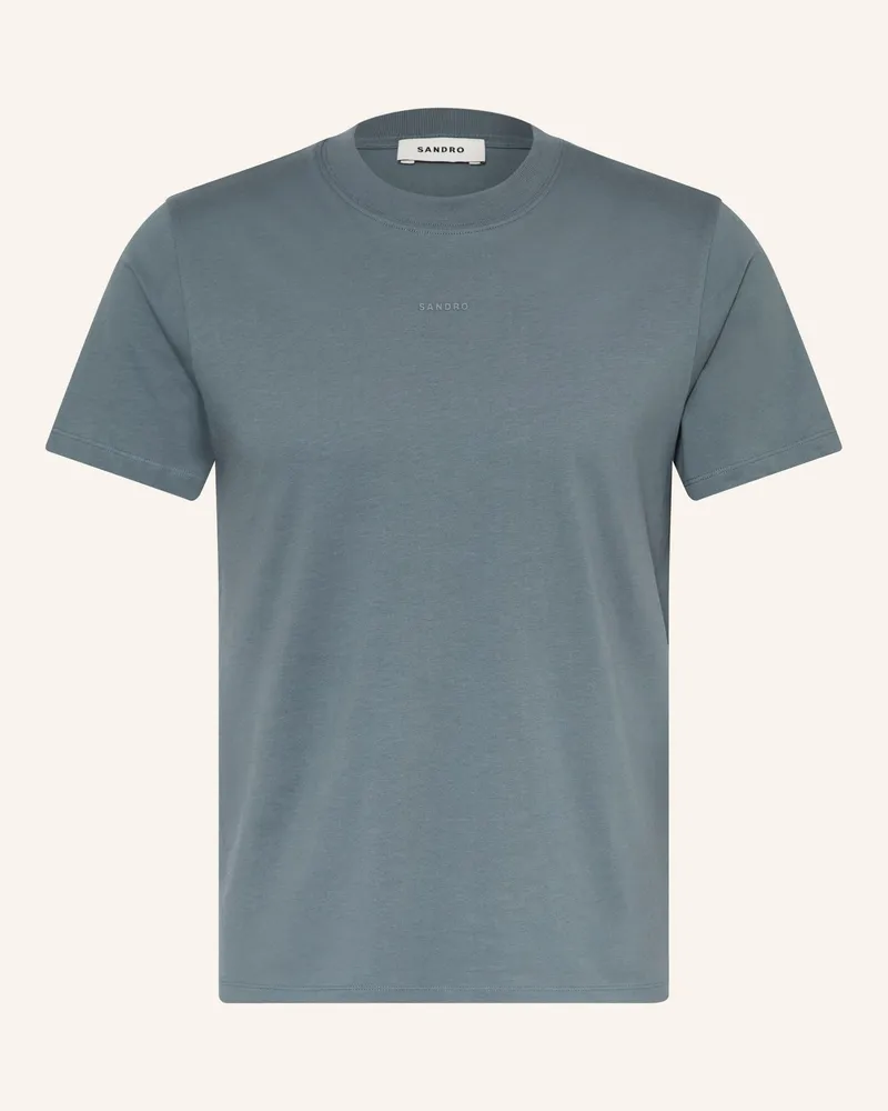 Sandro T-Shirt grau Blaugrau