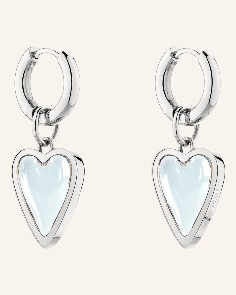 Liebeskind Creolen  Aus  Edelstahl silber Silber