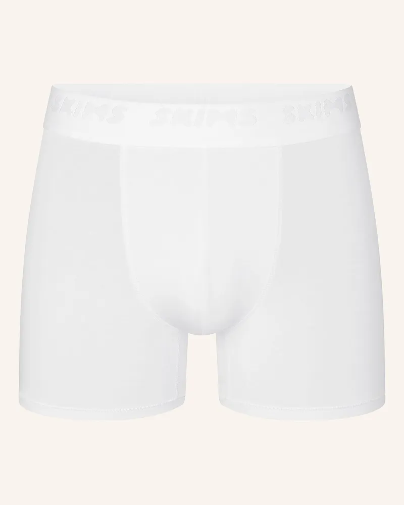 SKIMS Boxershorts 3 Inch weiss Chalk
