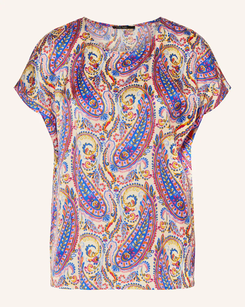 MARC AUREL Blusenshirt blau Hellgelb