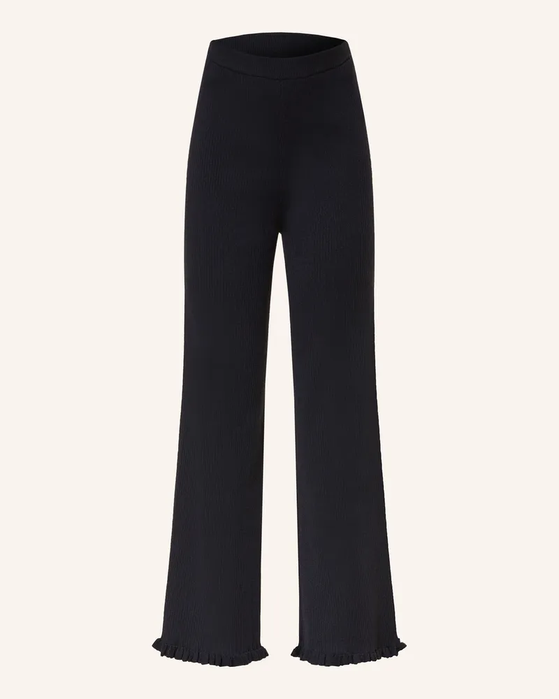 Claudie Pierlot Strickhose Dunkelblau