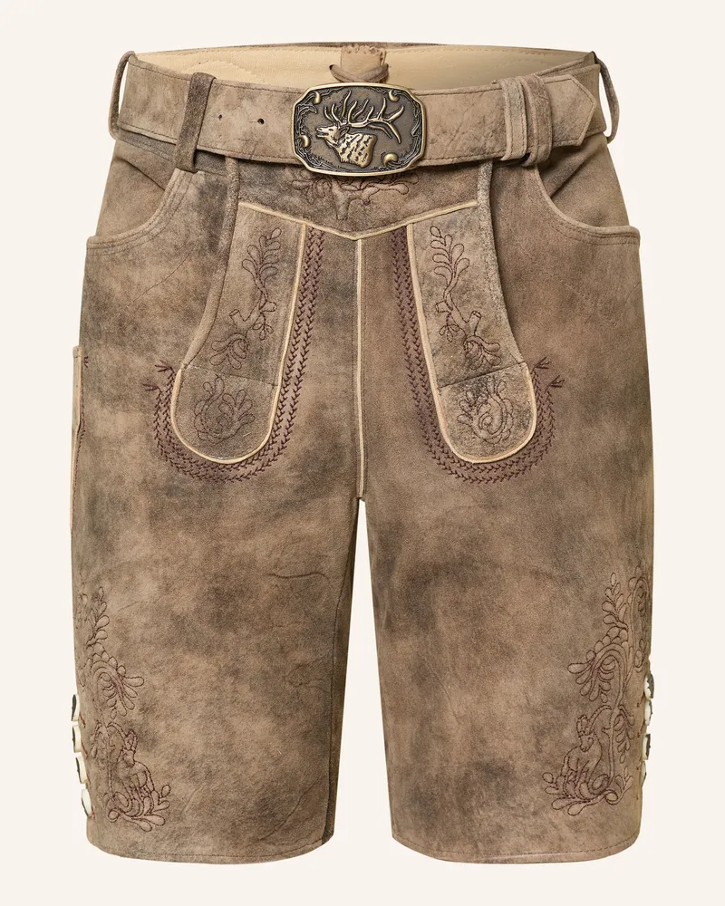 Spieth & Wensky Trachten-Lederhose Herbert braun Braun