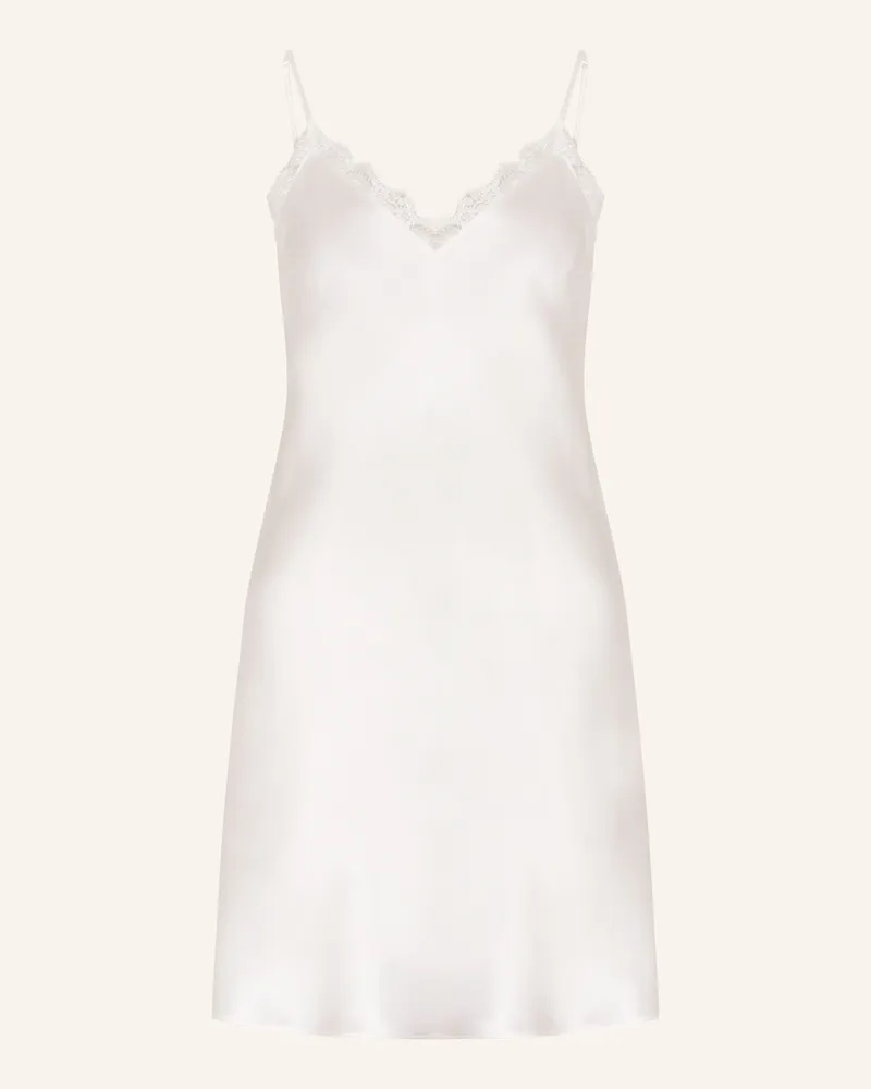 Simone Pérèle Negligé Love Me Aus Seide beige Weiss