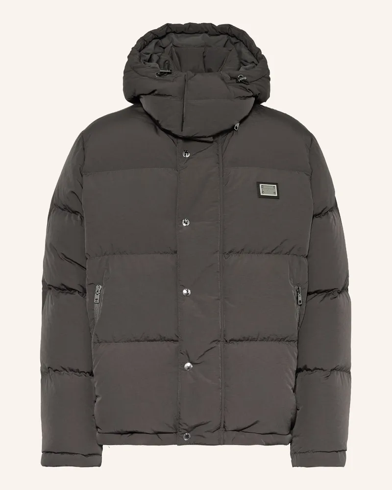Dolce & Gabbana Daunenjacke Dunkelgrau