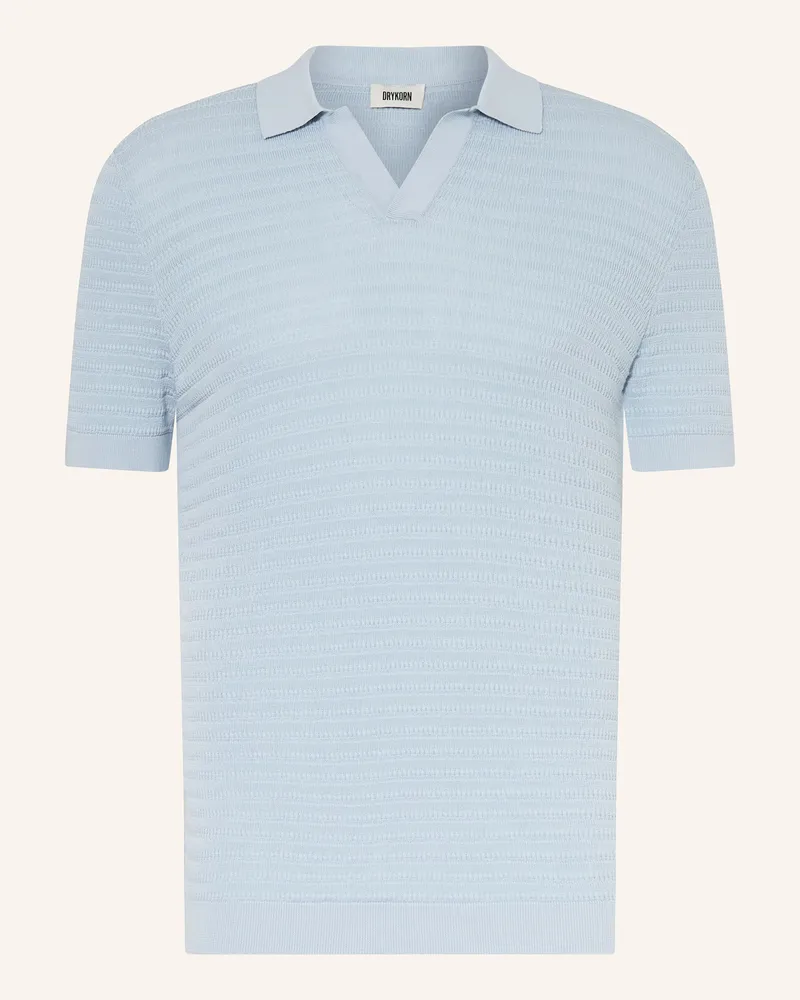 Drykorn Strick-Poloshirt BRAIAN Hellblau