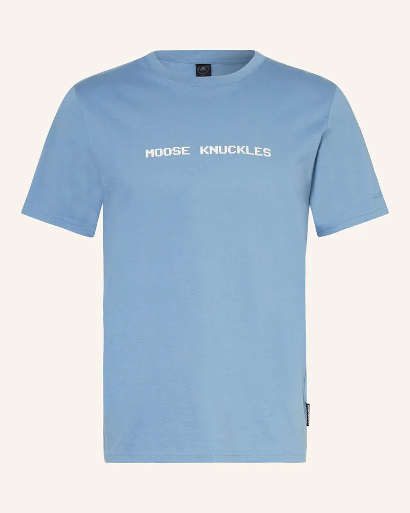 Moose Knuckles T-Shirt MILTON Hellblau