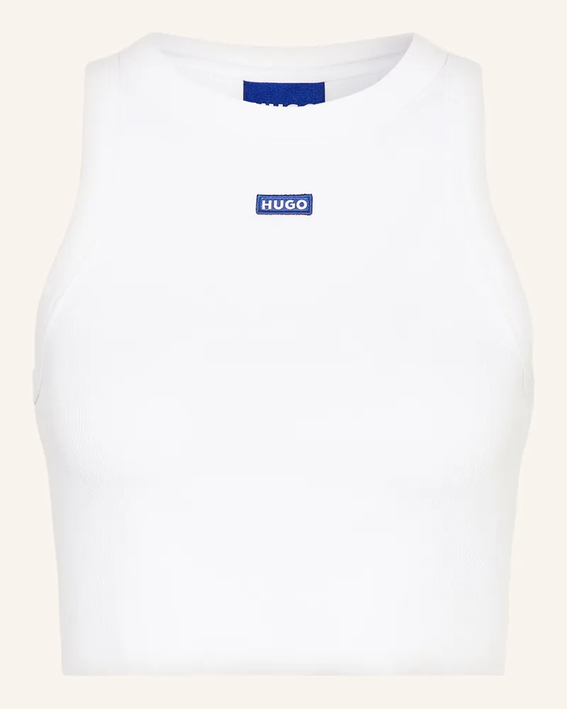 HUGO BOSS Cropped-Top Baby Tank weiss Weiss