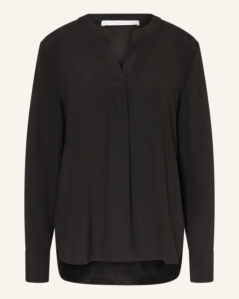 Herzen's Angelegenheit Blusenshirt aus Seide Schwarz