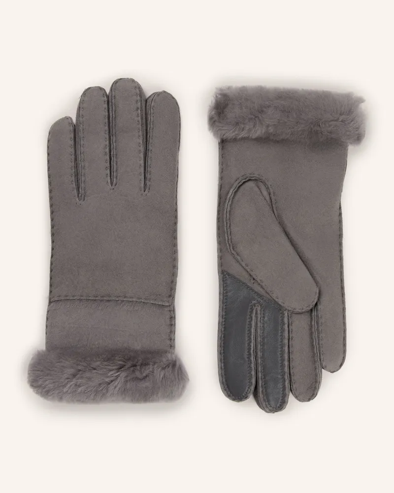 UGG Lederhandschuhe grau Grau