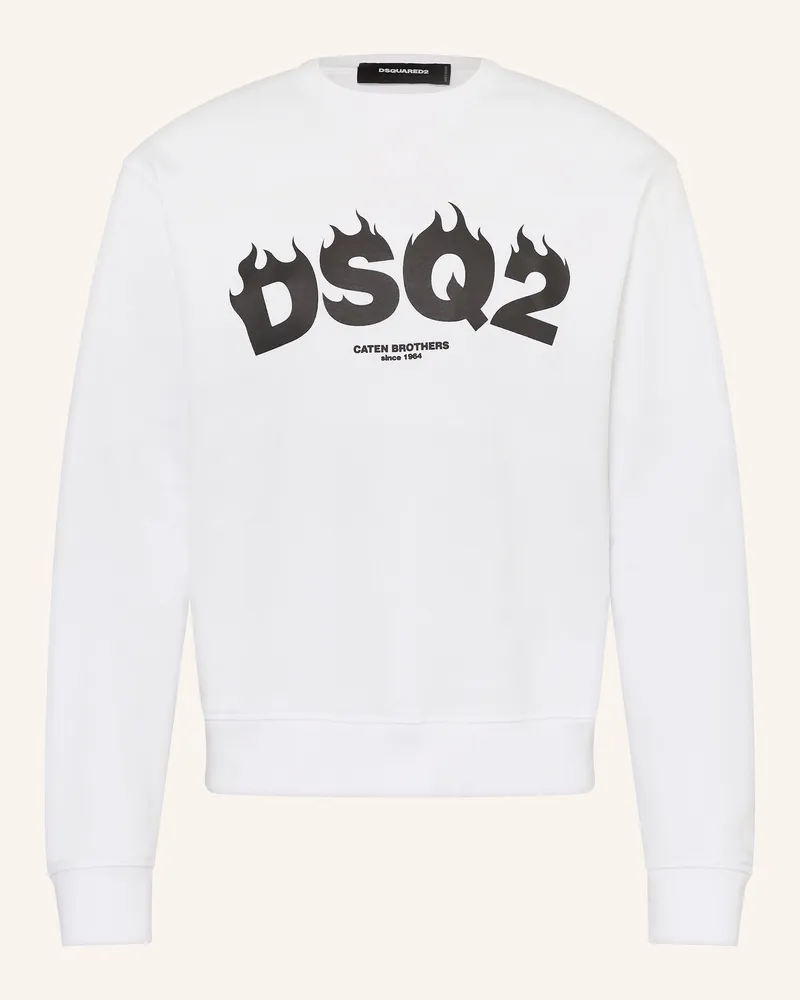 Dsquared2 Sweatshirt COOL FIT Weiss