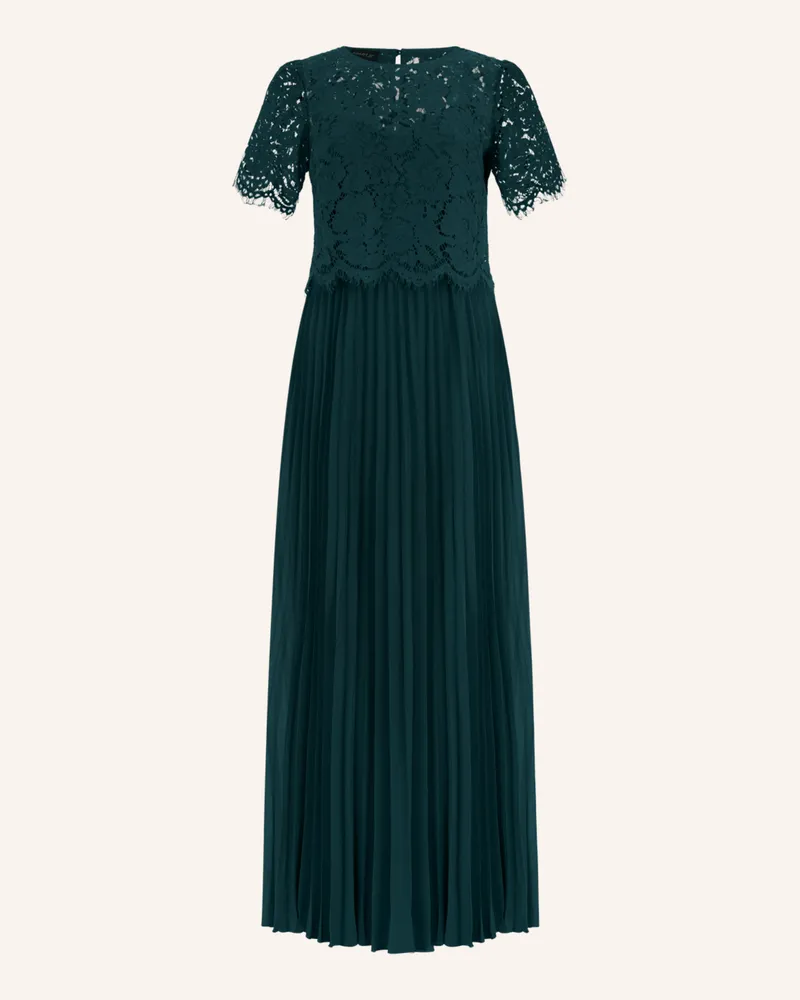 Apart Set: Abendkleid Und Blusenshirt Aus Spitze gruen Dunkelgrün