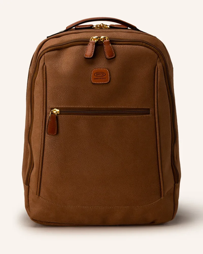 Bric's Rucksack mit Laptop-Fach Cognac